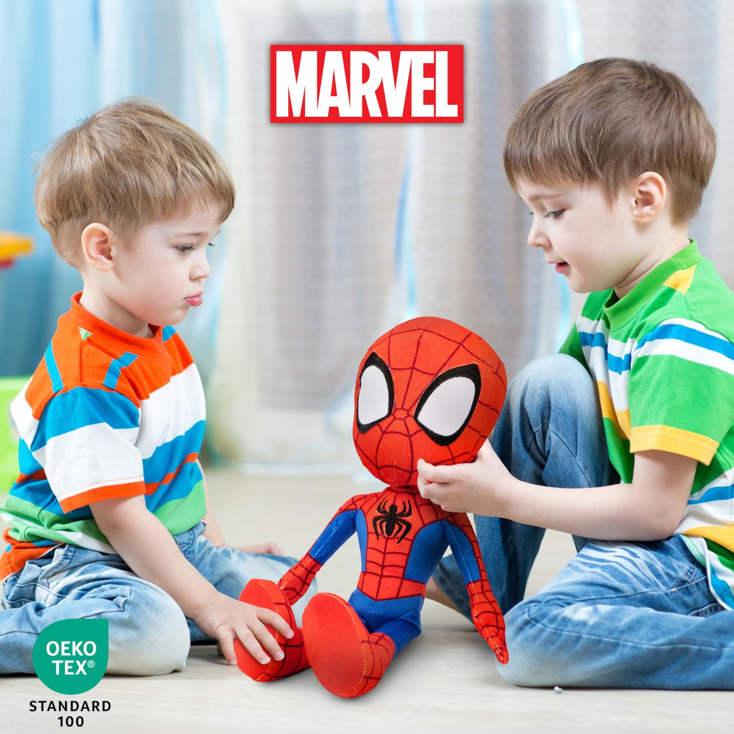 Jay Franco Marvel Spidey and His Amazing Friends Spiderman Pillow Buddy - Super Soft Polyester Microfiber, 17 inches (Official Marvel Product)