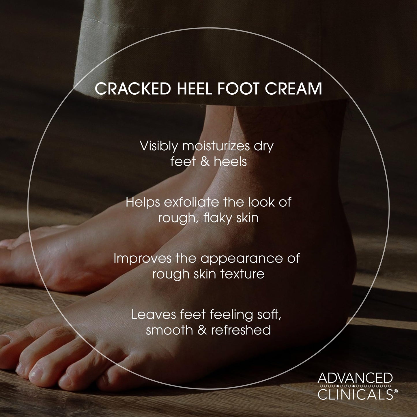 Advanced Clinicals Cracked Heel Foot Cream Moisturizer Skin Care Lotion For Feet W/Shea Butter, Moisturizing Foot/Hand Lotion Helps Heal Cracked Skin Beauty & Personal Care Advanced Clinicals
