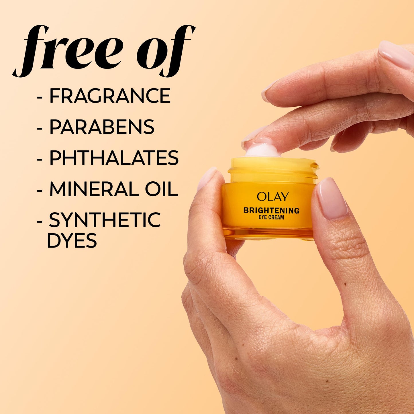 Olay Brightening Eye Cream, Vitamin C, Fragrance-Free, 0.5 oz