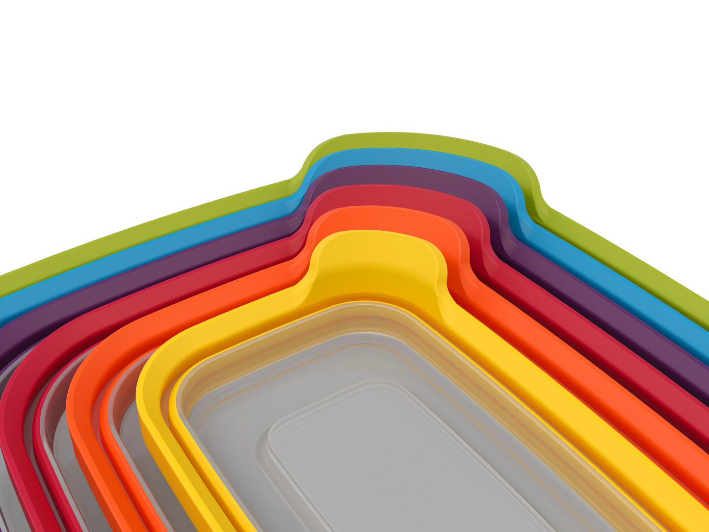 Joseph Joseph Nest Lock Plastic BPA Free Food Storage Container Set with Lockable Airtight Leakproof Lids, 12-Piece, Multi-Color