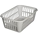 STERILITE Medium Plastic Basket, White, Pack of 12