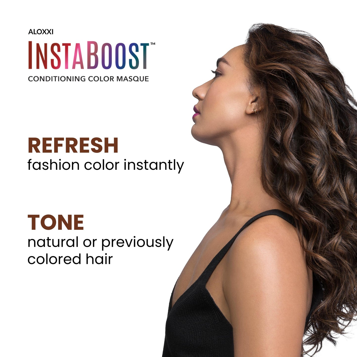 ALOXXI InstaBoost Conditioning Color Mask in Hazel-nuts For You, Deposits Hazel Color and Deeply Conditions Hair, 6.8 Fl Oz