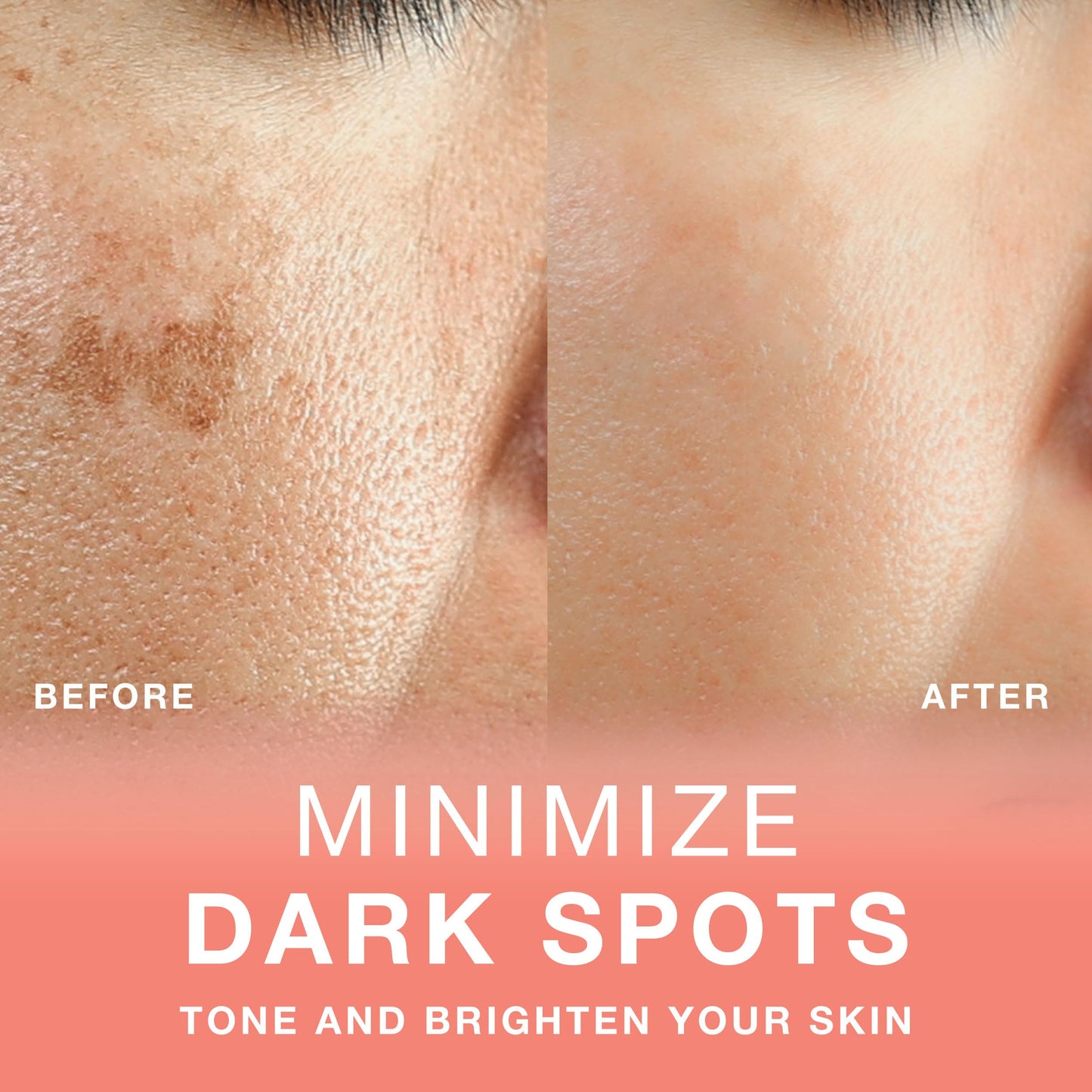 Toning Skin Serum with Vitamin C Complex & Dead Sea Minerals - Brightening, Dark Spot Minimizer, Toning Facial Serum - Vegan, Paraben-Free - 2 fl oz