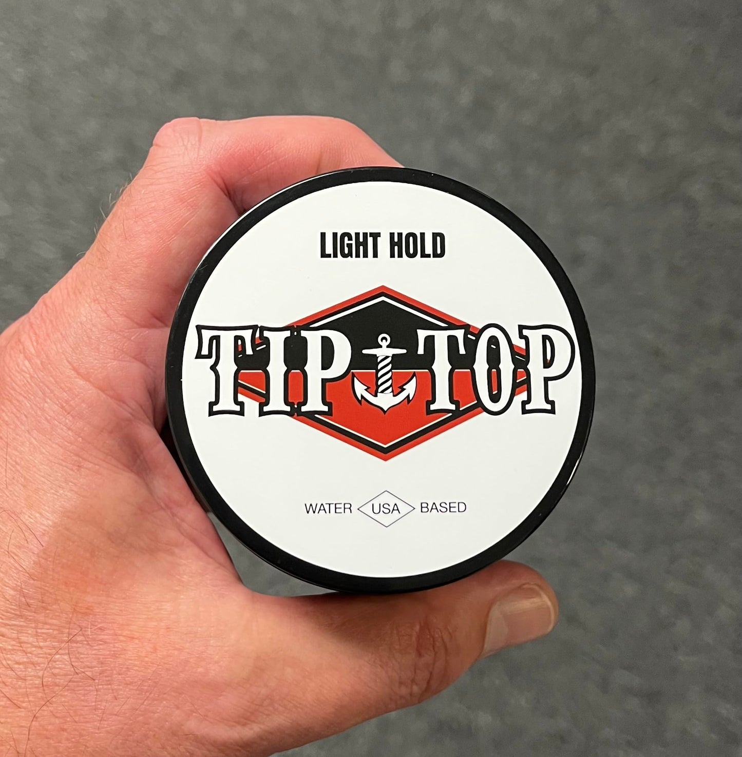 Tip Top Light Hold Pomade - Ocean Breeze Scent, High Shine Flexible Hold Water Based Pomade 4.25oz