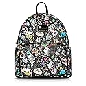 Tokidoki Mini Backpack Purse for Women, Unicorno Black PU Leather Shoulder Bag Daypack Handbag for Work Shopping Travel (PU-Black)