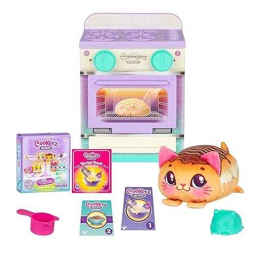 Cookeez Makery Lil' Bakez Oven, Mix The Dough and Make A Scented Surprise Pet in The Form of A Deliciously Scented Plush Toy (Non-Electronic), Bake…