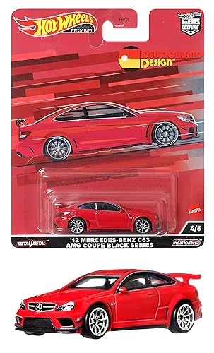 Hot Wheels Car Culture Circuit Legend Mercedes-Benz C63 AMG Coupe Black Series, Premium 1:64 Scale Die-Cast Vehicle