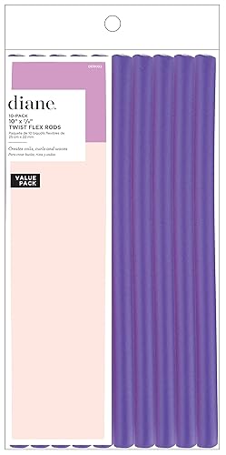 Diane DER002 Twist-flex Rods, Purple, 7/8 Inch 10 Pack
