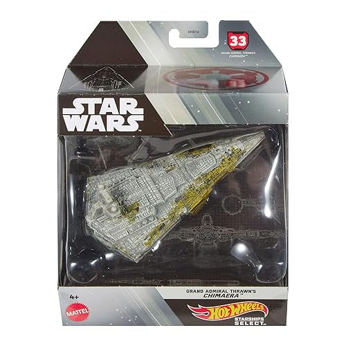Hot Wheels Star Wars Starships Select Premium Diecast #33 Grand Admiral Thrawn's Star Destroyer Chimaera