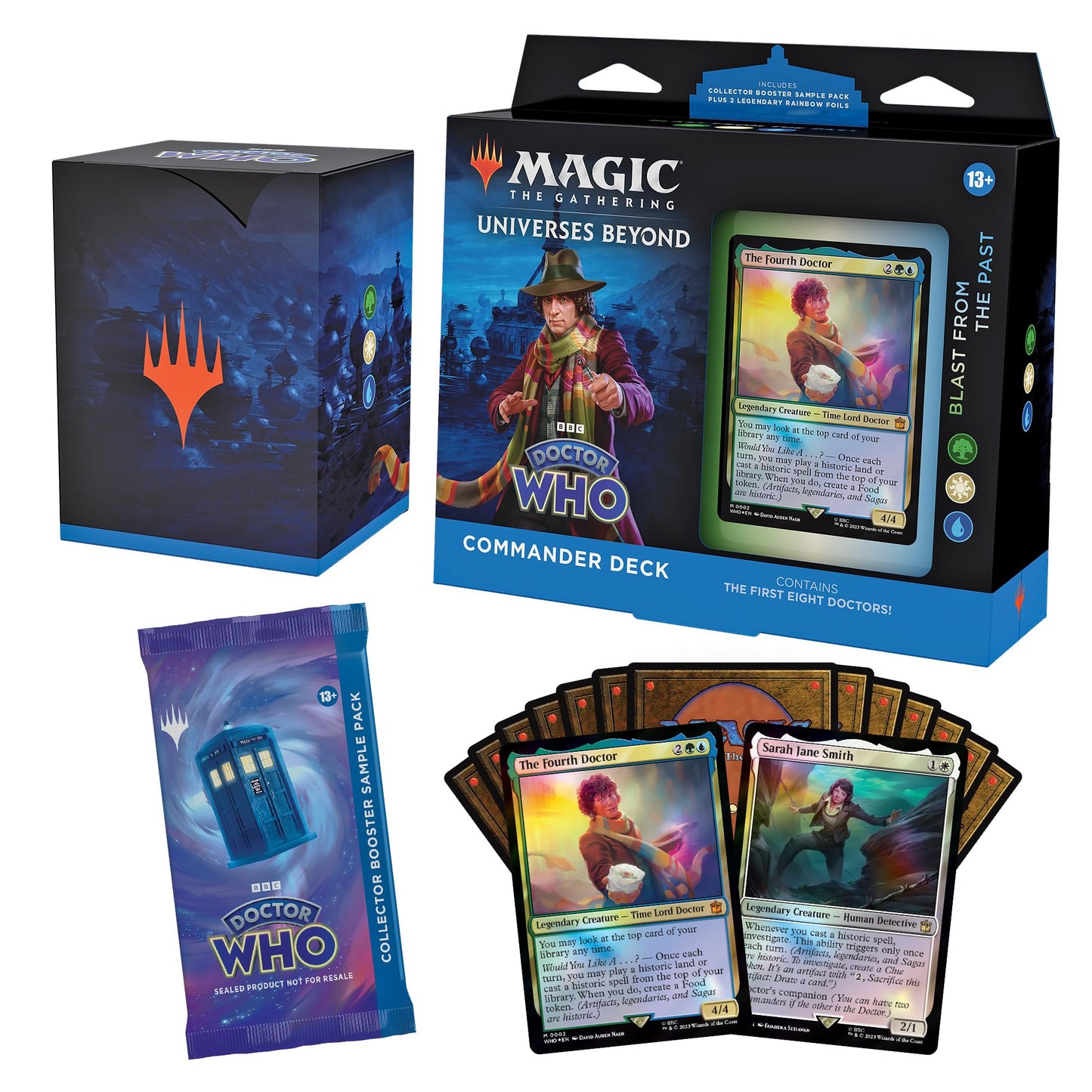 Magic The Gathering Doctor Who Commander Deck Bundle - Includes All 4 Decks (1 Masters of Evil, 1 Blast from The Past, 1 Timey-Wimey, and 1 Paradox…