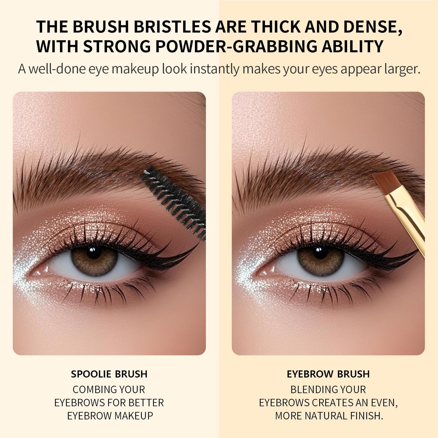 Docolor Duo Eyebrow Brush,Professional Angled Eye Brow Brush and Spoolie Brush Beauty and Personal Care docolor