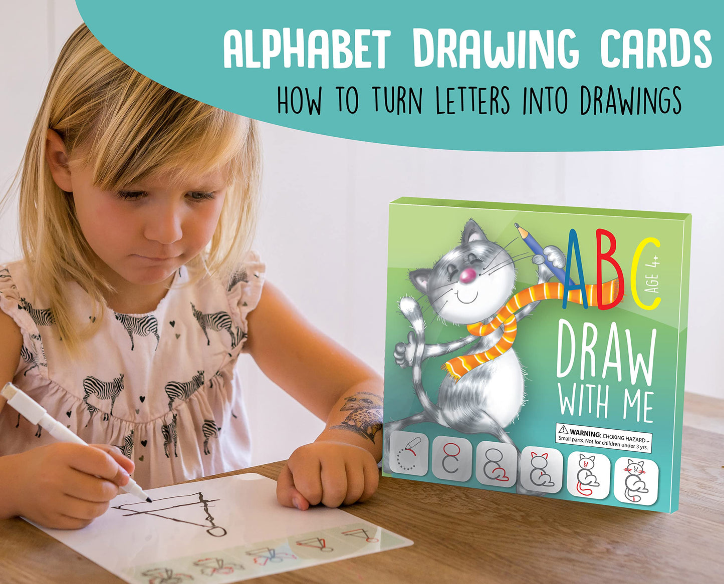Alphabet Learning Tracing Set – ABC Handwriting Toys & Drawing Educational Game, Preschool Activity Gift for Kids Ages 3–6, Boys & Girls