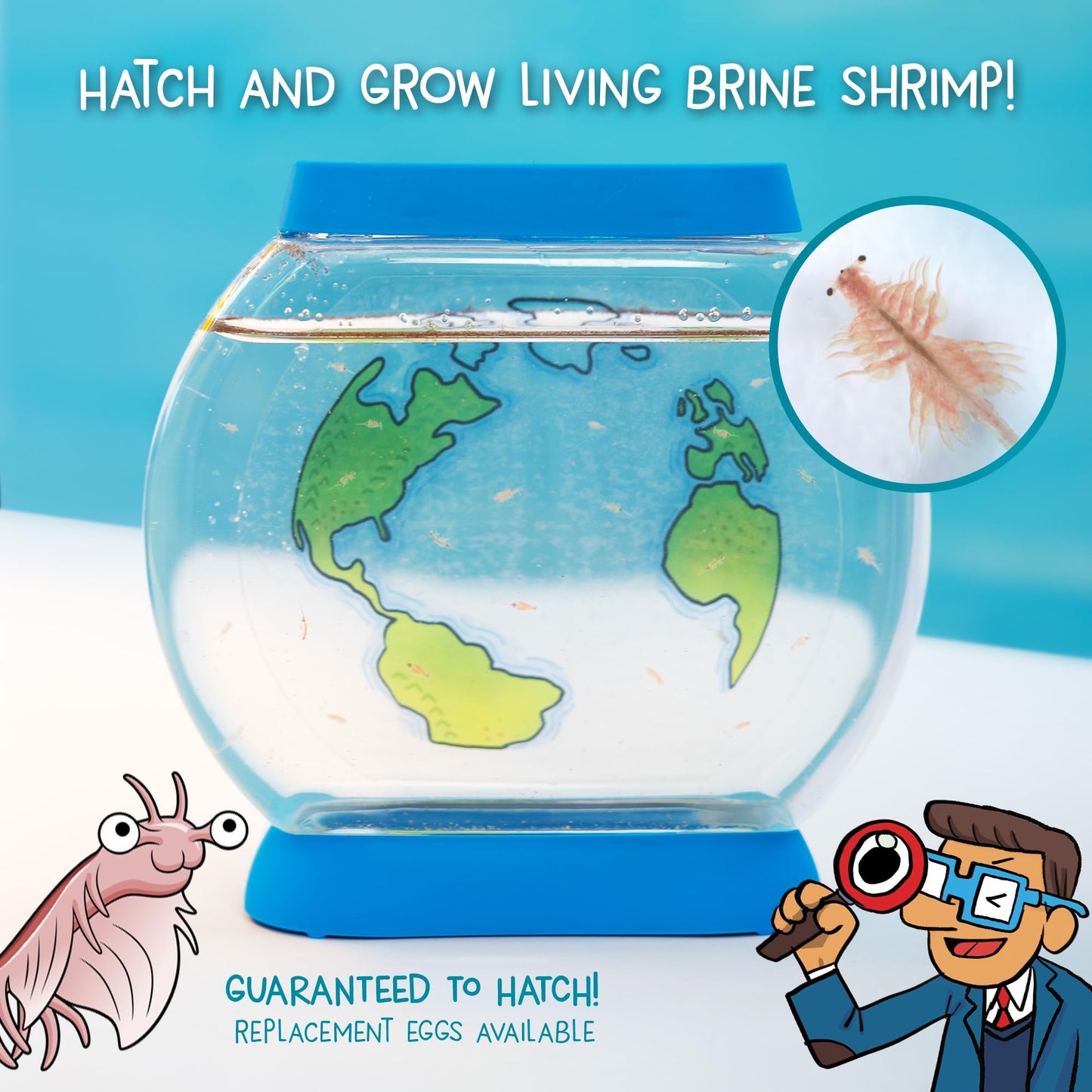Wow in The World SEA Creatures Aquarium – Hatch & Raise Real Brine Shrimp, Customizable Tank, STEM Toy for Kids 6+, Thames & Kosmos