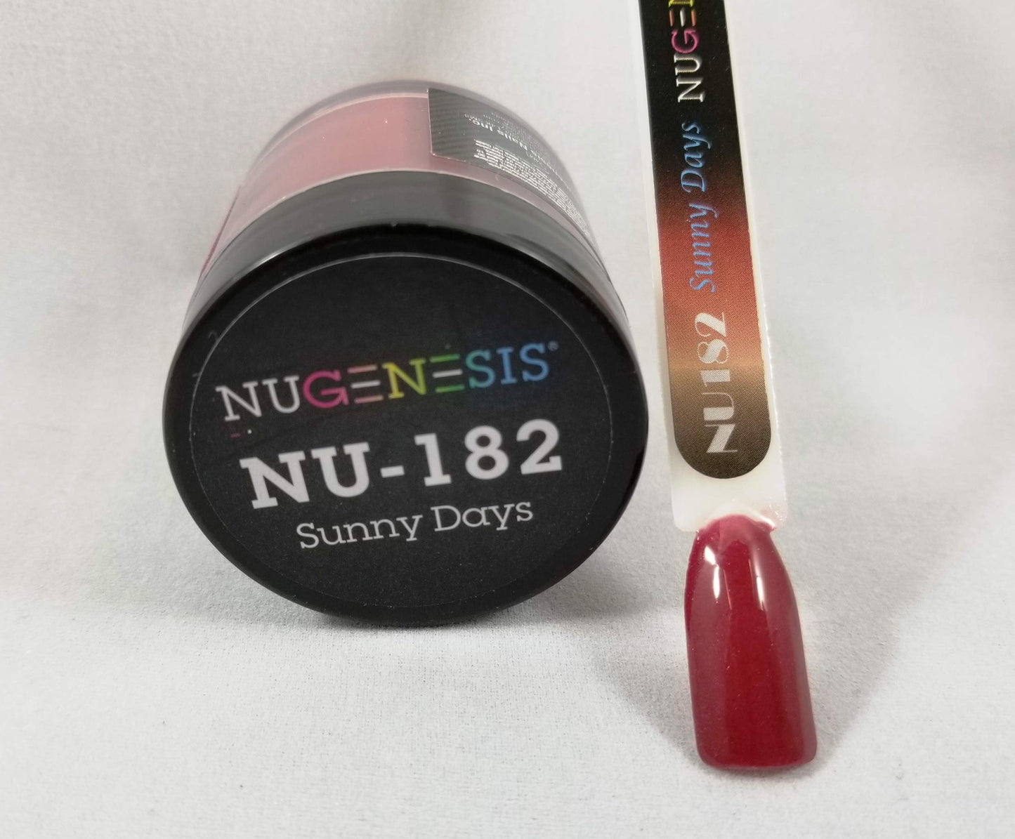 NuGenesis Nail Dipping Powder Color 1.5oz/43g Jar - (NU182 SUNNY DAYS) Beauty & Personal Care Nugenesis