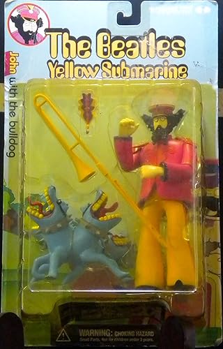 The Beatles- Yellow Submarine: John with the Bulldog Figurines McFarlane