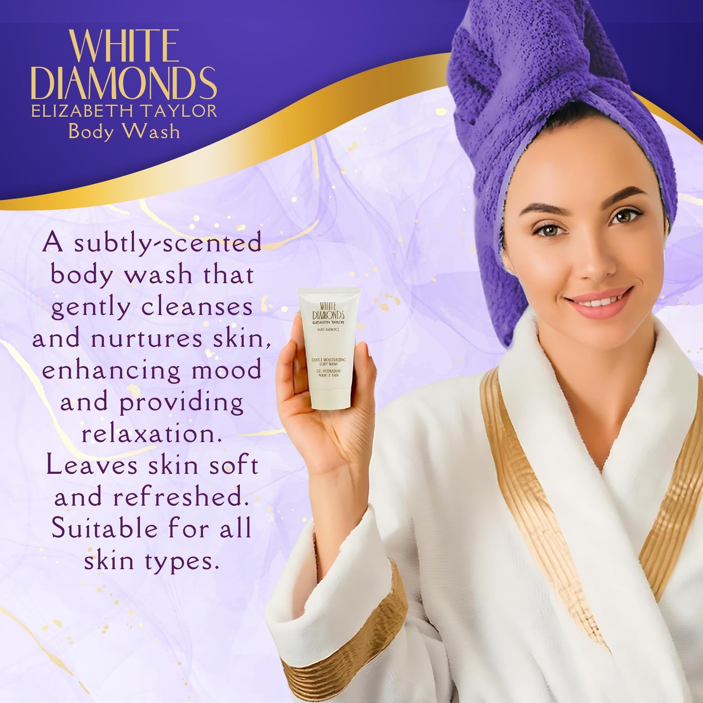Elizabeth Taylor White Diamonds Perfume for Women EDT 4 Piece Gift Set 1.7 Ounce Beauty & Personal Care Elizabeth Taylor