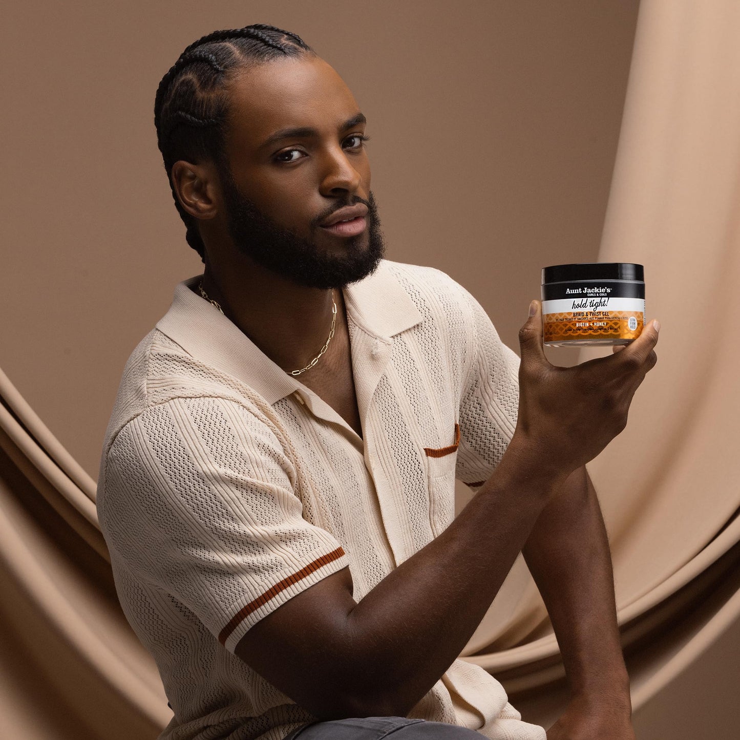 Aunt Jackie's Award-Winning Braid + Twist Collection Hold Tight Braid & Twist Gel with Extra Firm Hold, 7.5oz