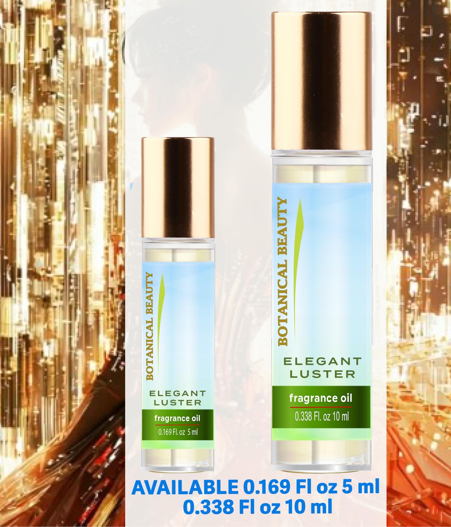 Botanical Beauty ELEGANT LUSTER FRAGRANCE OIL ROLL-ON 0.338 Fl Oz 10 ml Rollerball Perfume, Long Lasting an luxury scent, blends of Gardenia petals