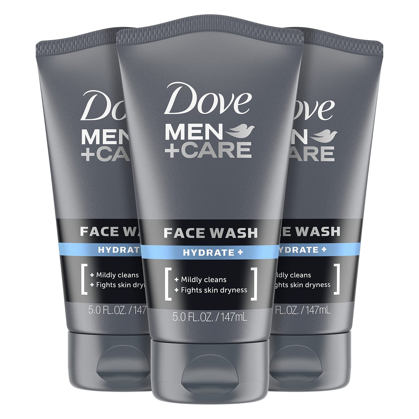 DOVE MEN + CARE Face Wash Hydrate Plus Skin Care, 5 Oz, (Pack of 3) Beauty and Personal Care DOVE MEN + CARE Default Title