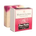 Majestic Lather Rose Petals Luxury Bar Soap for Face & Body. Moisturize, Nourish and Cleanse. For All Skin Types. Made in the USA. 5.0 Oz. Beauty & Personal Care Majestic Lather