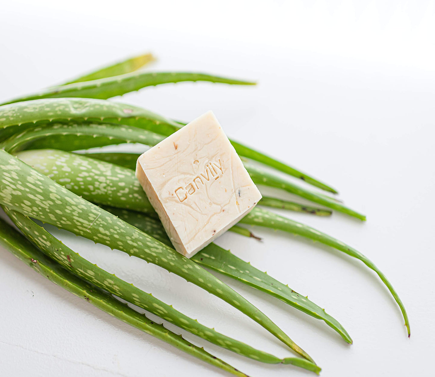 Canviiy 3-in-1 Purifying Nourish + Calm Natural Cleansing Bar, Infused with Calendula, Chamomile, Peppermint Oil, Witch Hazel and Lavender Petals