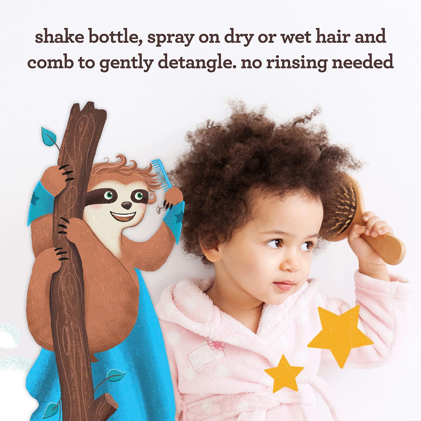 Aveeno Kids Hydrating Detangling Spray with Oat Extract, Quickly Detangles Hair, Tear-Free, Gentle on Sensitive Skin & Scalp, Detangler Spray