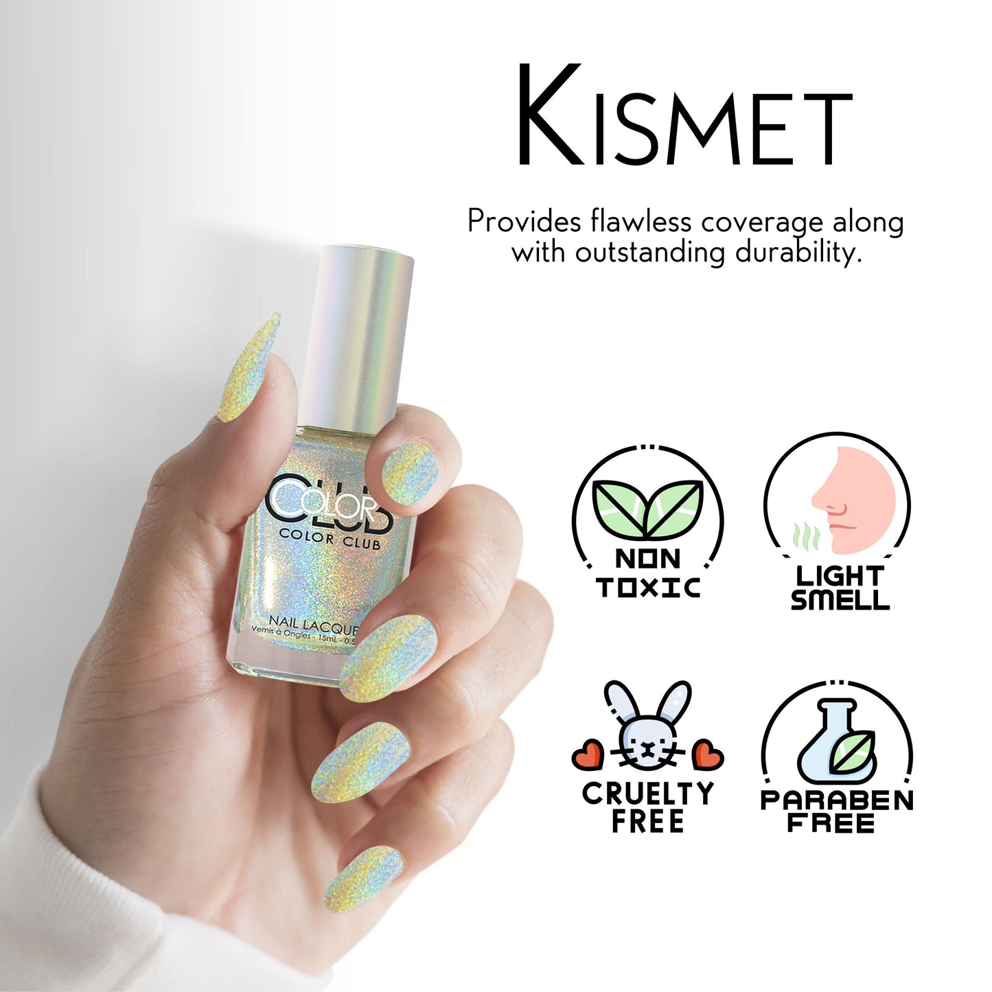 Color Club Kismet Color Club Halo Hues Nail Lacquer .5 Fl Ounce - 15 Ml, 0.5 fluid_ounces Beauty & Personal Care Color Club