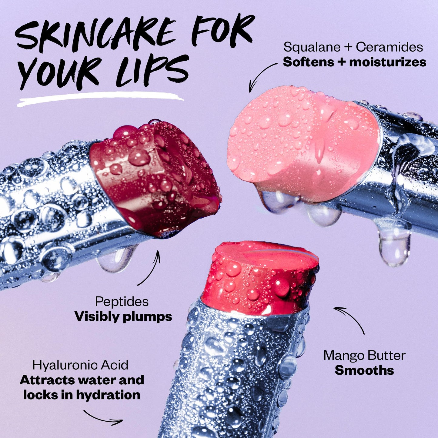 Kosas Wet Stick Moisturizing Shiny Sheer Lipstick with Ceramides, Hyaluronic acid, Peptides and Mango Butter - Soothes, Softens, and Moisturizes Lips