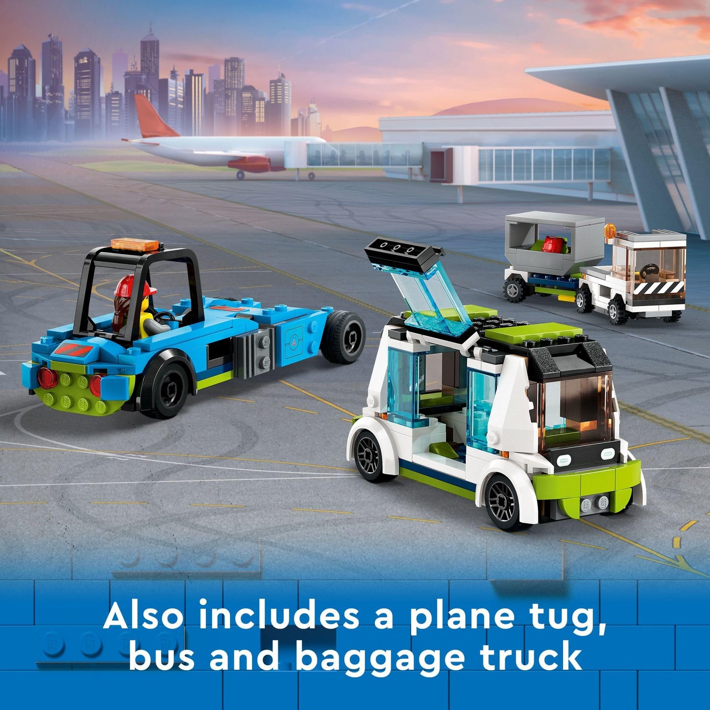 LEGO City Passenger Airplane Toy - Building Toys Set for Boys & Girls, Ages 7+ - Educational Gift for Kids - W/Buildable Vehicle Toys & 9 Minifigures…