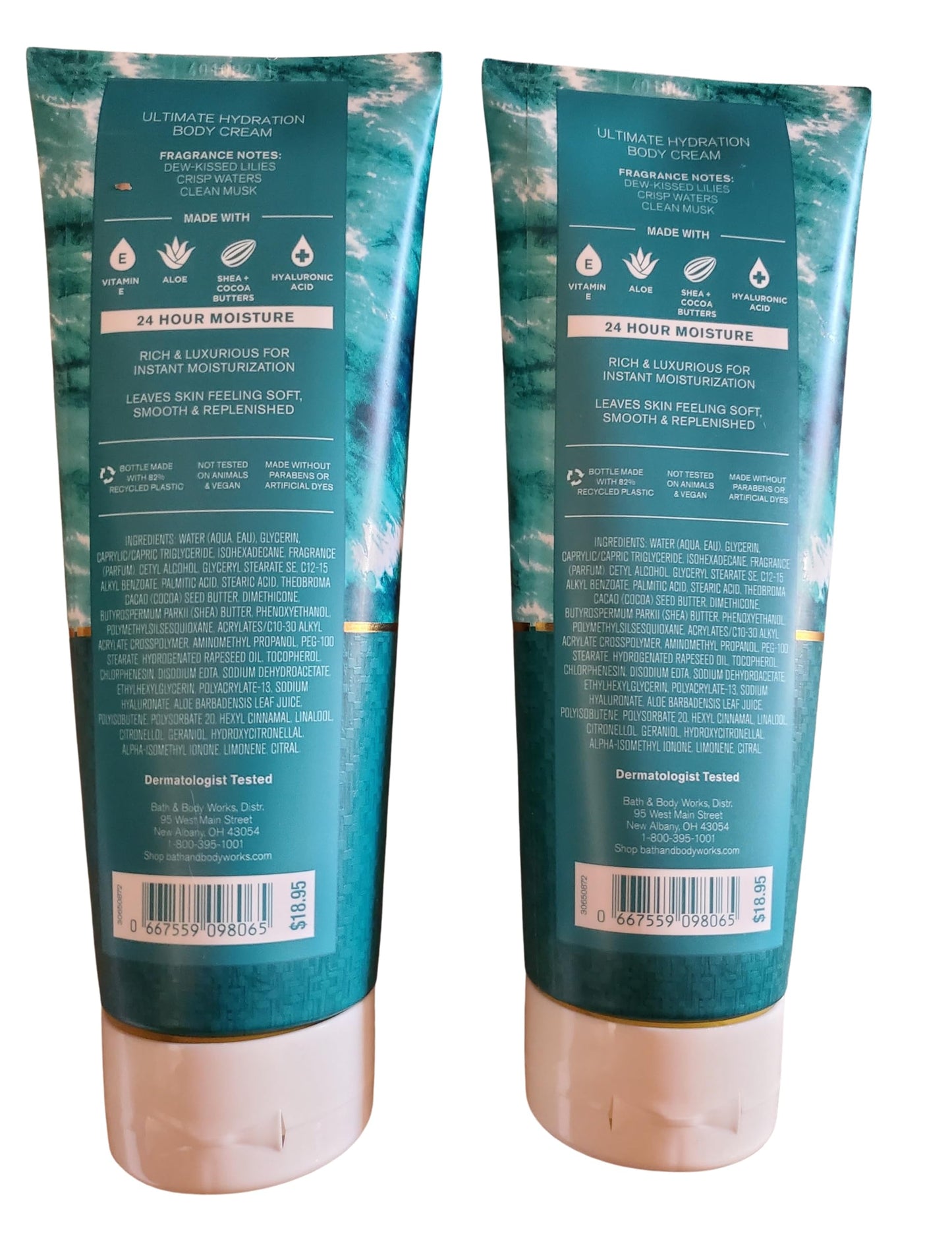 Bath & Body Works Water Lily Springs Ultimate Hydration Body Cream 8 Ounces Pack of 2