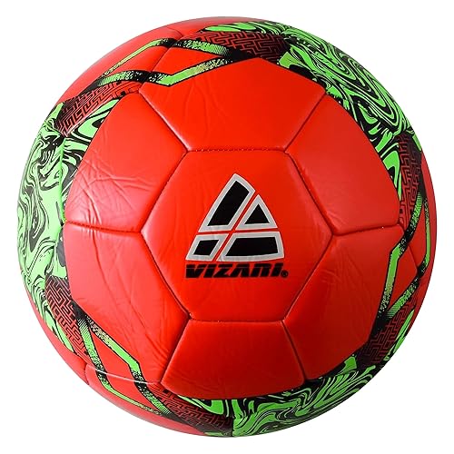 Vizari Toledo Soccer Ball for Kids, Youth, Adults - Size 3,4,5 - Practice & Match, Indoor & Outdoor Soccer Ball for Boys, Girls (Pack of 1, 6, & 12)