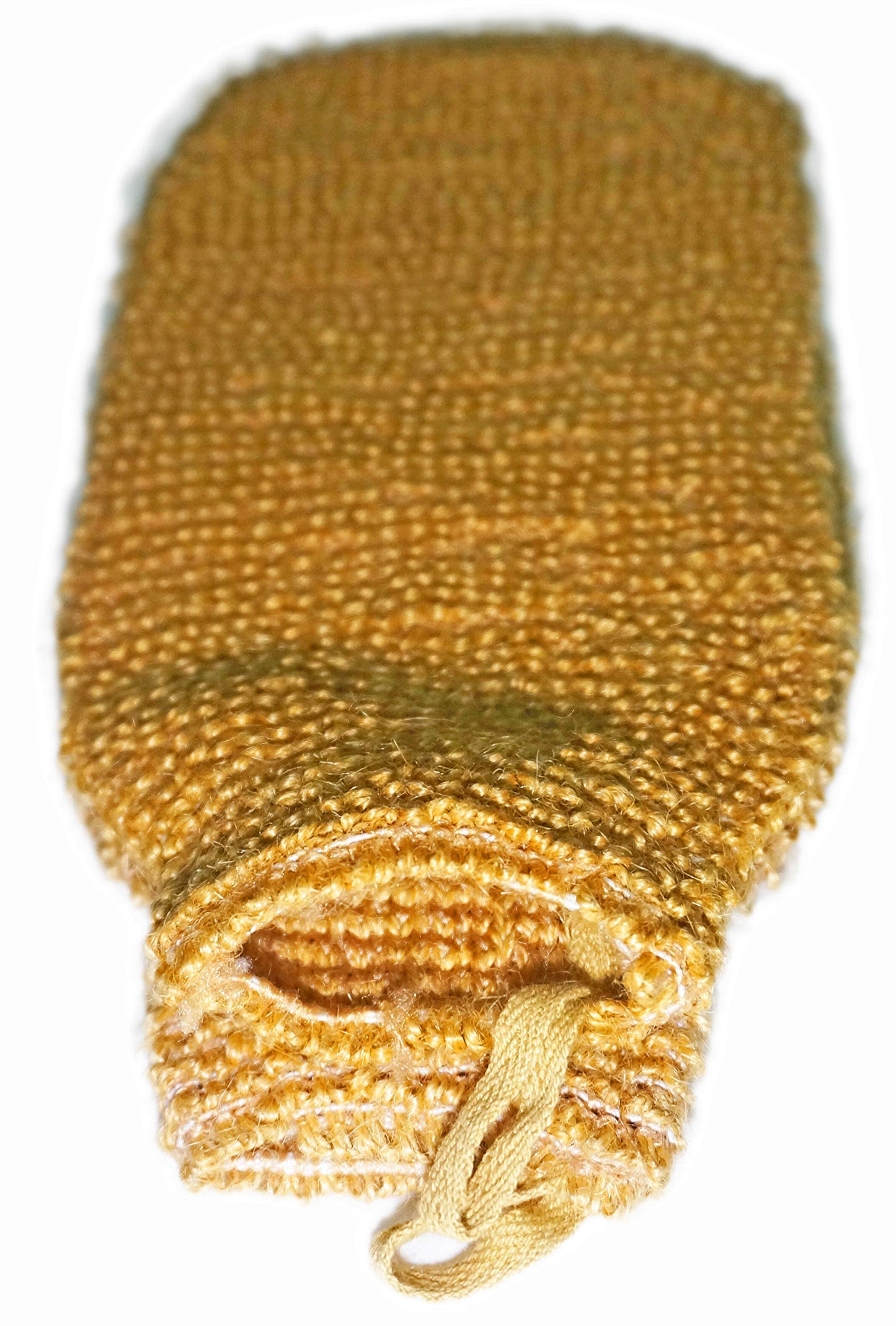 2 Pack (5.1×9.0 inches) Natural Vegetable Fiber Exfoliating Sisal Bath Spa Shower Scrubber Loofah Rub Glove Mitt Mitten - Great for Your Skin Care