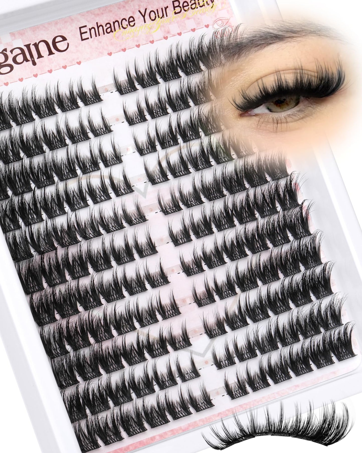 Cat Eye Lash Clusters With Spikes Manga Eyelash Clusters Wispy Cluster Eyelash Extensions C-Curly Left&Right Lash Clusters Anime Individual Lashes Beauty and Personal Care Zegaine Default Title