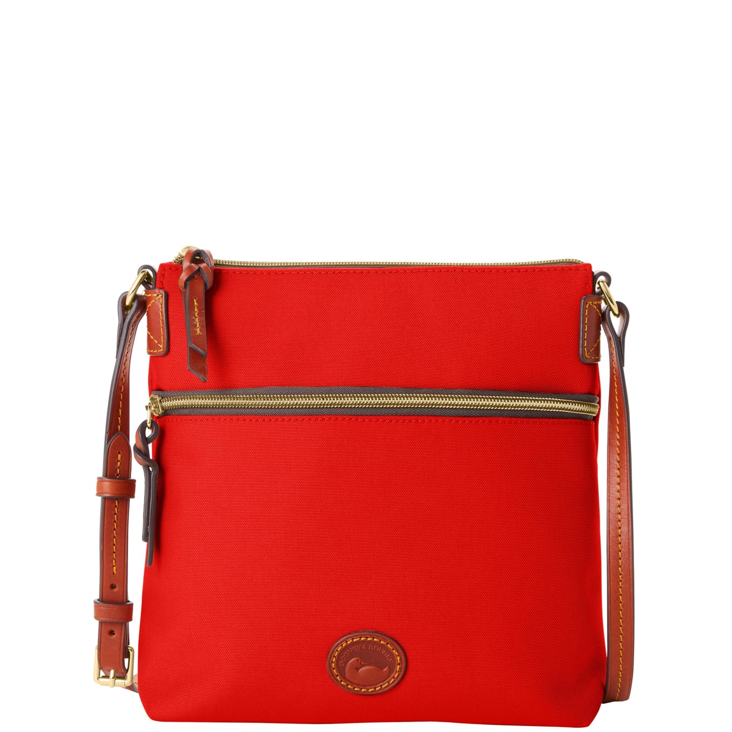 Dooney & Bourke Women's Handbags, Nylon Crossbody Bag for Women with Zipper Pockets - Red