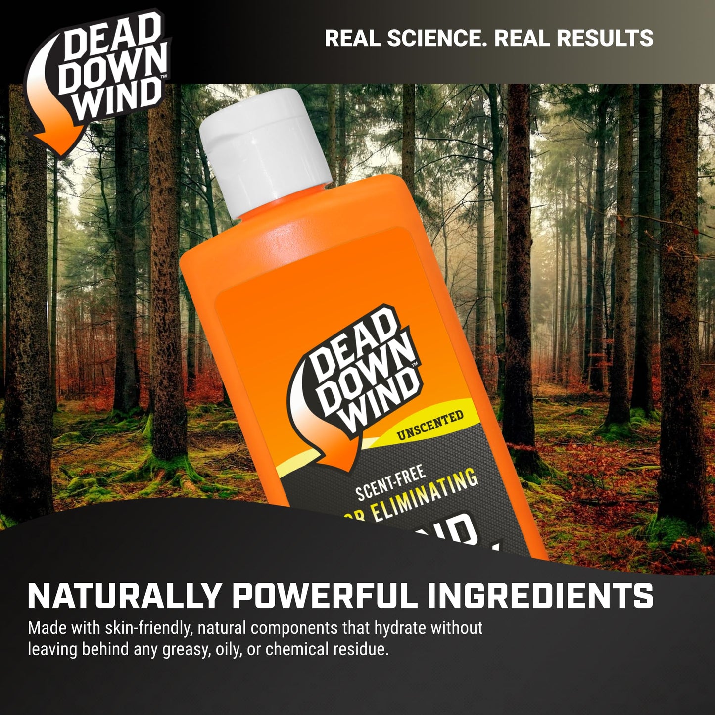 Dead Down Wind Odorless Hand & Body Lotion - Unscented - Odor Elimination for Hunting Gear