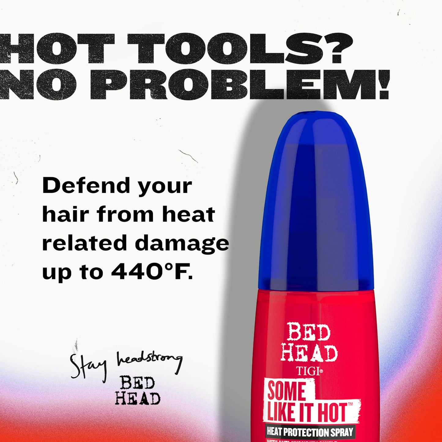 TIGI Bed Head Some Like It Hot Heat Styling and Protection Spray with Anti-Humidity Shield, Tames Frizz and Reduces Breakage, 3.38 fl oz