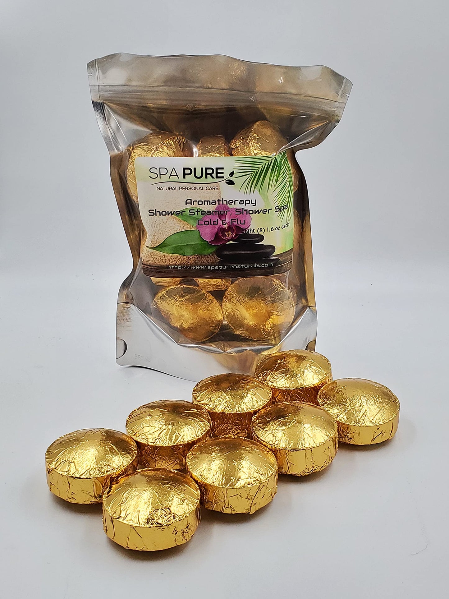 Spa Pure Cold Relief Aromatherapy: Shower Steamers, Shower Bombs, Bath Melts, USA Made with 100% Pure Essential Oils - Transform Your Shower 8 Count…