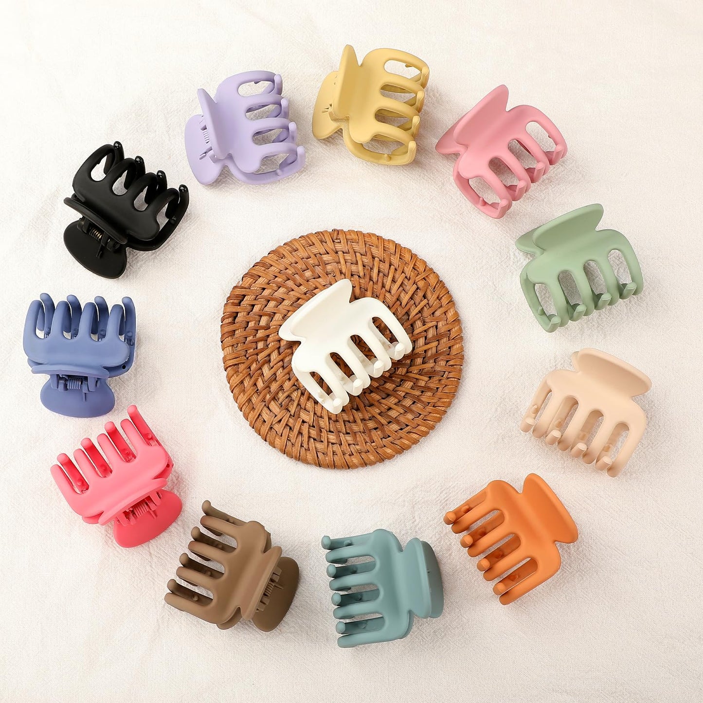 Sisiaipu 12Pcs Hair Clips for Women 1.8 Inch Small Claw Clips for Thin Hair Medium Hair Claw Clips for Thick Hair Accessories for Women Girls Beauty and Personal Care Sisiaipu