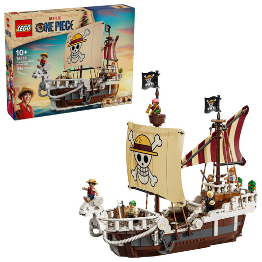 LEGO ONE Piece The Going Merry Pirate Ship 75639, Adventure Building Toy with Straw Hat Crew Figures, Fun Gift for Kids Ages 10+ & Anime Fans