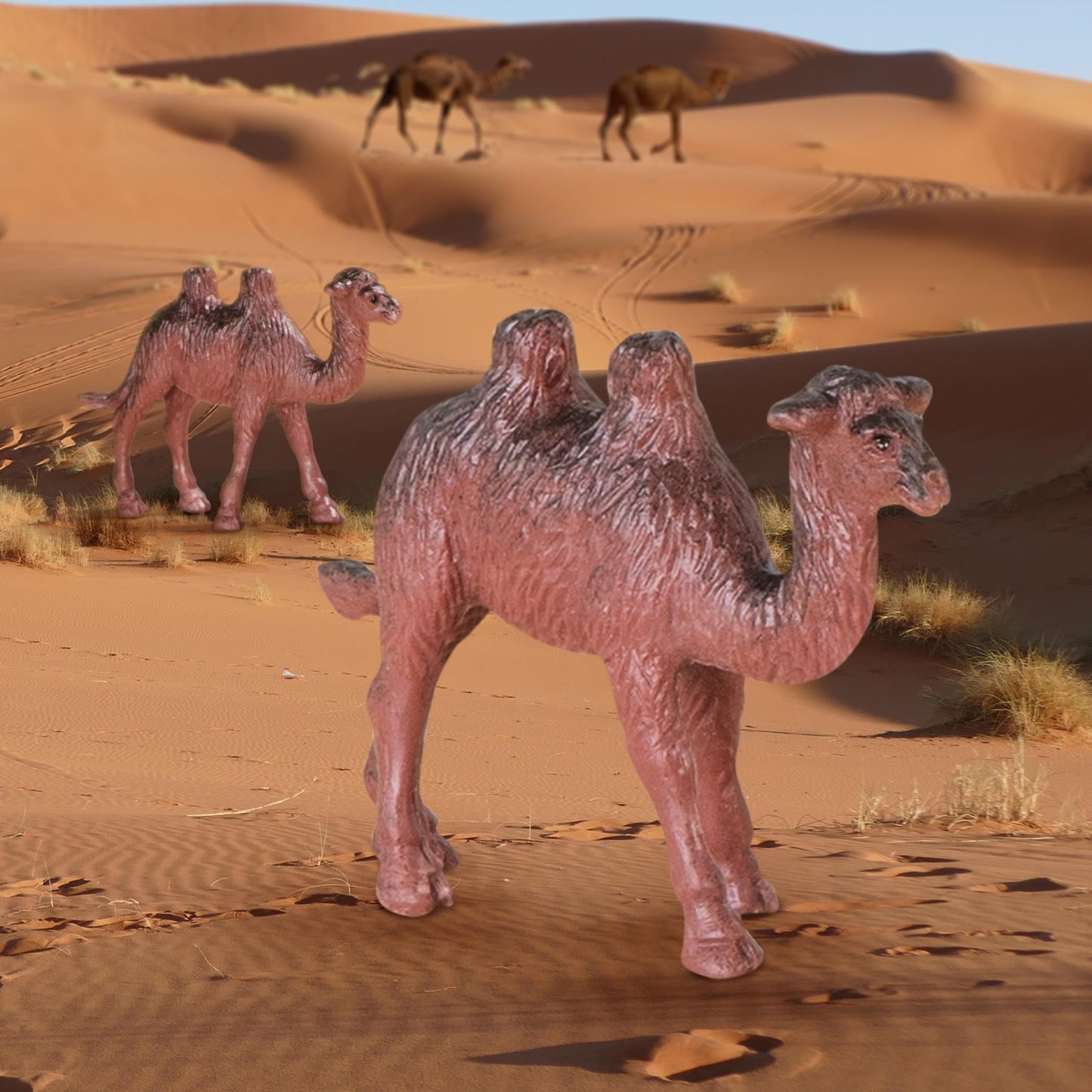 Terra by Battat 60 Pcs Wild Creatures Tube – Mini Animal Figurines with Lion, Tiger, Hippo, Bear & More – Safari Educational Toys for Kids 3+