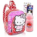 Hello Kitty 10" Mini Backpack Purse Bundle for Girls - Stickers, Bottle, More