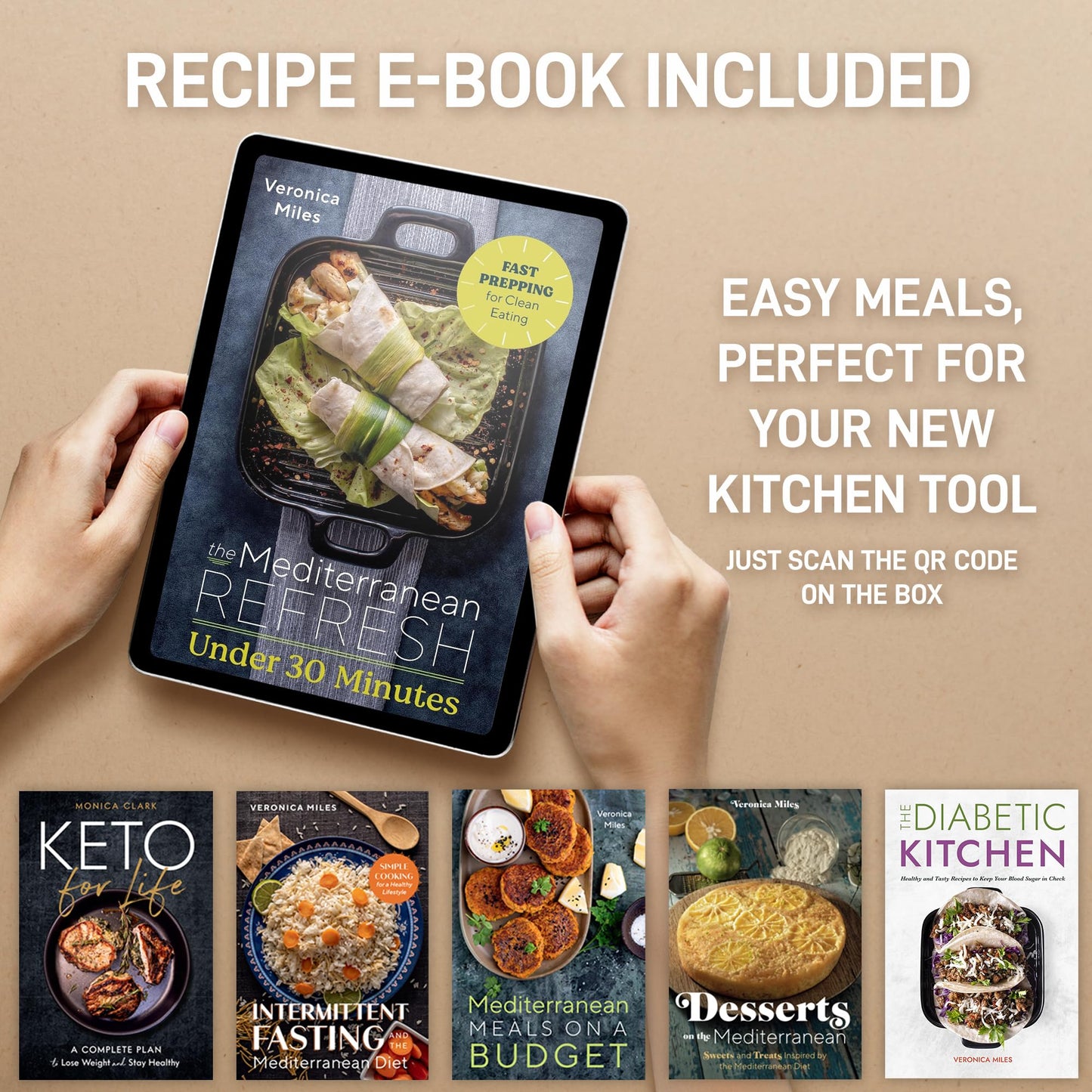 Zulay Kitchen Premium Garlic Press Set – Rustproof, Dishwasher Safe, Easy-Squeeze with Ergonomic Handle, Silicone Peeler & Brush, Silver