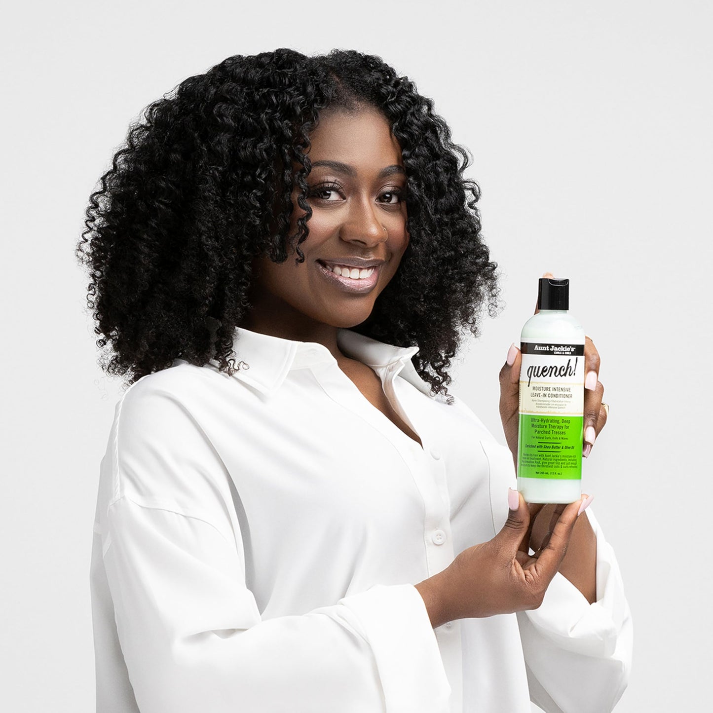 Aunt Jackie's Curls and Coils Quench Moisture Intensive Leave-In Hair Conditioner for Natural Curls, Coils and Waves, Enriched with Shea Butter, 12 oz Beauty and Personal Care Aunt Jackie's