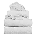 Superior Egyptian Cotton Pile 6 Piece Towel Set, Includes 2 Bath, 2 Hand, 2 Face Towels/Washcloths, Ultra Soft Luxury Towels, Thick Plush Essentials…