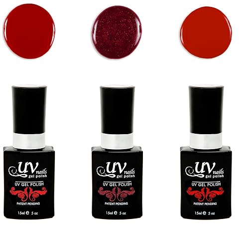 UV-Nails Eos Set of 3 UV or LED gel polish Beauty & Personal Care UV-NAILS