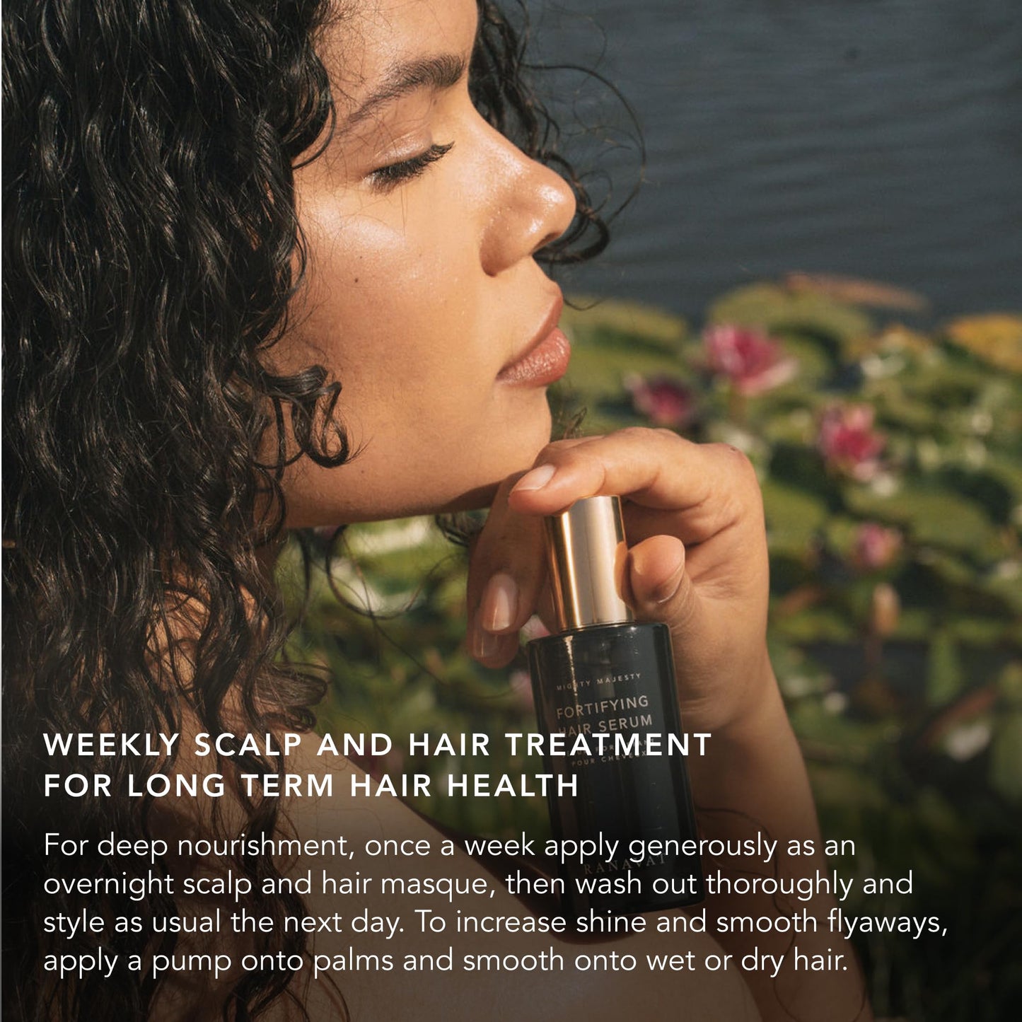 RANAVAT BOTANICS RANAVAT Mighty Majesty - Fortifying Hair Serum - Hair Oil Serum for Scalp Hydration, Frizz Control, & Hair Shine - With Jasmine