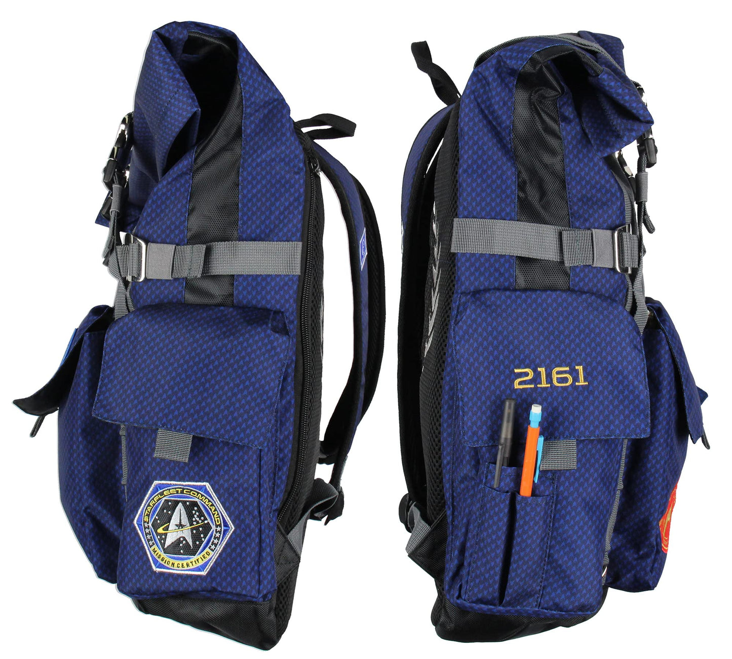 INTIMO Star Trek Starfleet Academy Roll Top Hiking Gym Laptop School Travel Backpack