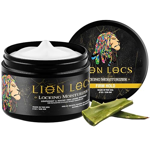 Lion Locs Hair Locking Dreads Moisturizer for Dreadlocks, Locks, Microlocs, Interlocks, Braidlocks, Braids, Fauxlocs, Twistlocks, or Sisterlocks (8oz)
