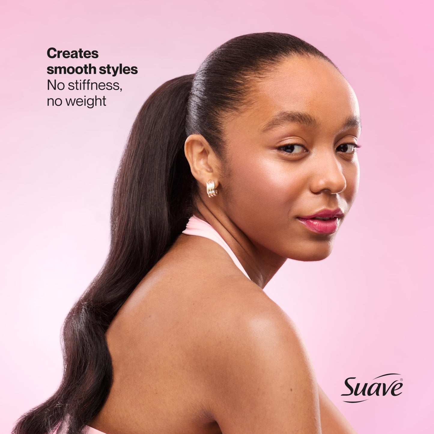 Suave Max Hold Unscented Non-Aerosol Hairspray, Strong Hold, Lightweight, Not Sticky or Stiff, For Smooth, Frizz-Free Styles, All Hair Types, 11 FL OZ