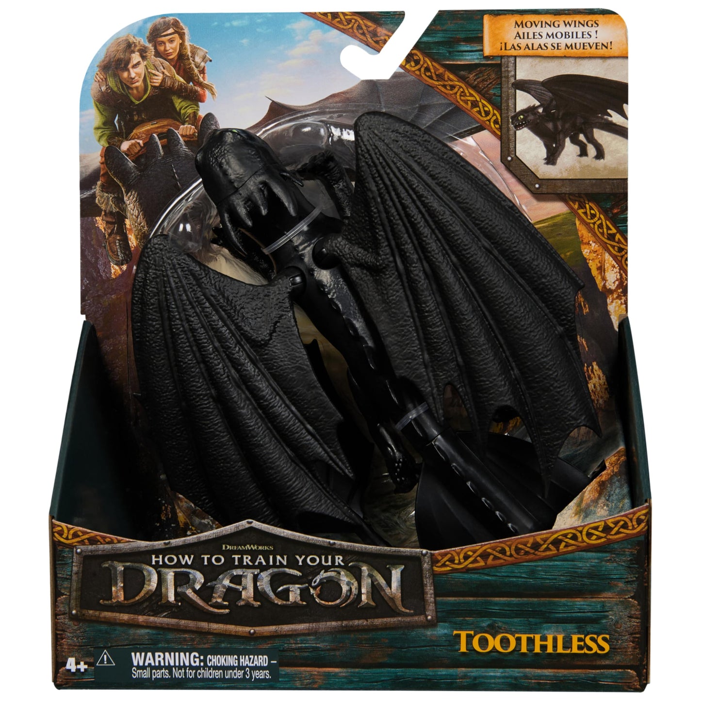DreamWorks Dragons, How to Train Your Dragon, Toothless 9” Action Figure, Kids Toys for Boys Ages 4 and up